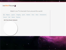 Tablet Screenshot of liveonlinetvfree.com